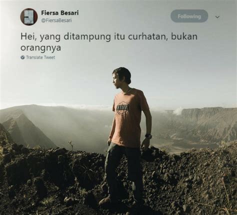 Fiersa juga mementingkan keselamatan dirinya saat mendaki 8. Caption Fiersa Besari - Famous Caption 2019