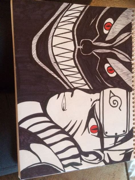 Image of naruto nine tails cloak manga matt flickr. Naruto and the nine tail fox drawn by Emily Madison K ...