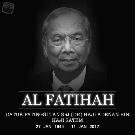 Miri folks paid tribute to the late tan sri adenan satem who passed away exactly a year ago. Pemergian CM Tan Sri Adenan Satem | Arnamee blogspot