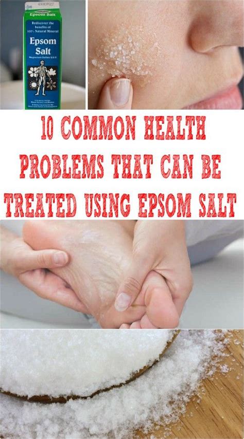 The epsom salt in detox baths make my children feel better, and help maintain a good amount of magnesium in their. 10 COMMON HEALTH PROBLEMS THAT CAN BE TREATED USING EPSOM ...