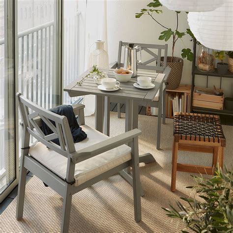 Tisch set ikea ivar 2 stuhle in 70806 kornwestheim for 60 00 for sale shpock. BONDHOLMEN Stół + 2 krzesła z podł, ogrodowe - szara bejca in 2020 | Gartenmöbel sets, Ikea ...