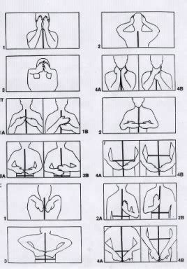 The human kidneys are located in the back of the abdomen, their upper sections behind the lower ribs. Reiki Hand Positions