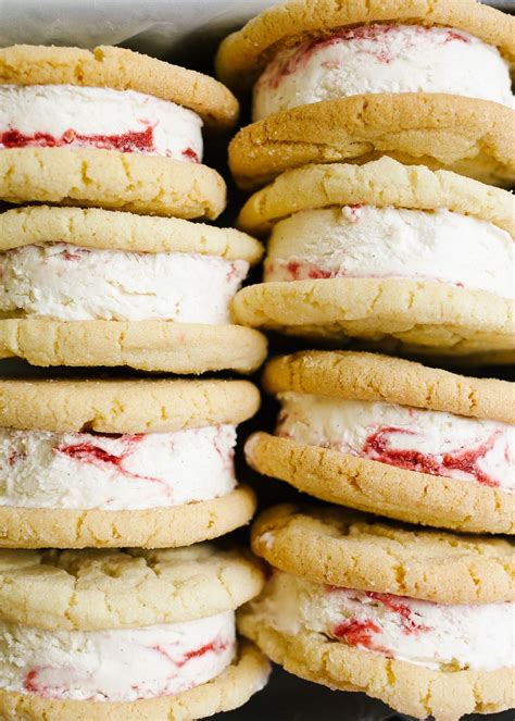 Explore mel's kitchen cafe's recipe index for hundreds of the best recipes on the web! Sugar Cookie Raspberry Ripple Ice Cream Sandwiches - Wood ...