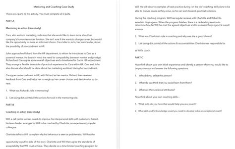 If, as is often the case, you choose to enlist mentors from among your seasoned internal staff, consider offering these individuals time off to. Solved: Mentoring In Action (case Study) Cara, Who Works I ...