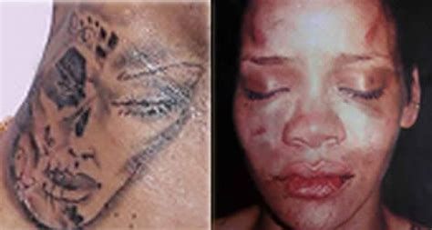 It is actually unfathomable that he would ever think this was a clever idea. Chris Brown Gets A New Tattoo: Rihanna's Beaten Face ...