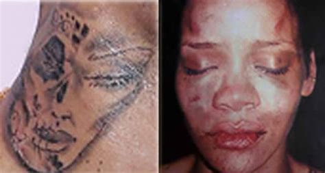 Chris brown has revealed a new tattoo on his neck of what seems to be a woman's battered and bruised face. Chris Brown Gets A New Tattoo: Rihanna's Beaten Face ...