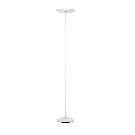 Find home depot floor lamps. ORE International Vega 72 in. Satin White Dual LED Torchiere Floor Lamp-KTL-7932ESWH - The Home ...