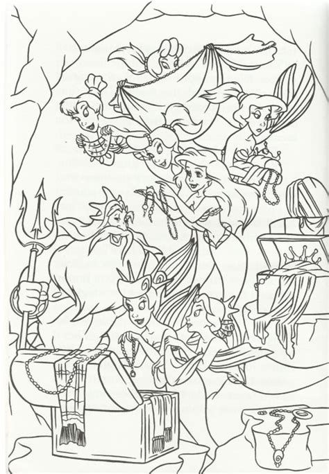 Dessin trident la petite sirene. Ariels Sister Adella Coloring Pages Coloring Pages