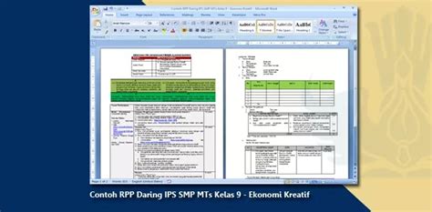 Rpp matematika smp kurikulum 2013 kelas 7 revisi rpp 1. RPP Daring IPS SMP MTs Kelas 9 - Ekonomi Kreatif - Arsip Guru