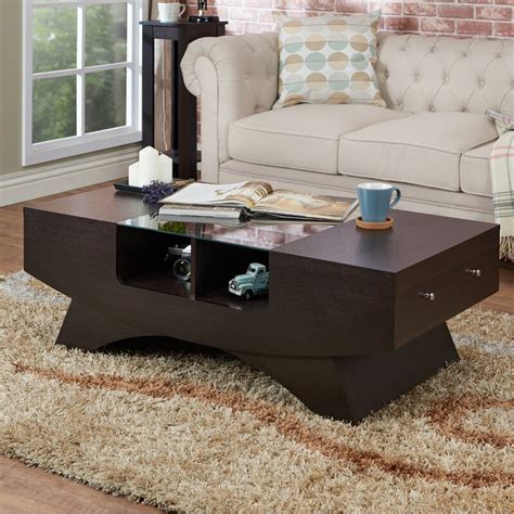 This table captures filicia's classic simplicity while introducing a fresh, modern flair. Wade Logan® Madilynn Trestle Coffee Table with Storage ...