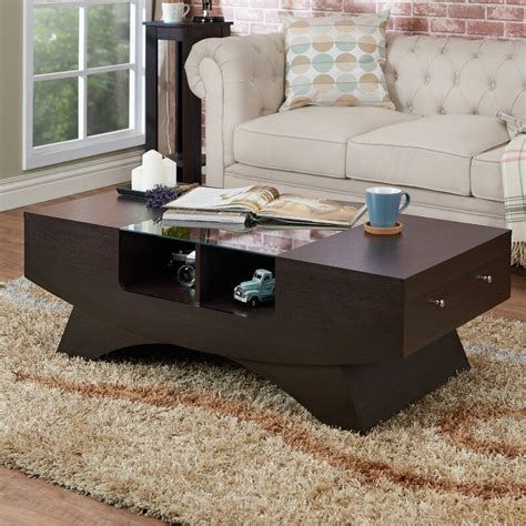 Picket house furnishings flynn trestle coffee table. Wade Logan® Madilynn Trestle Coffee Table with Storage ...