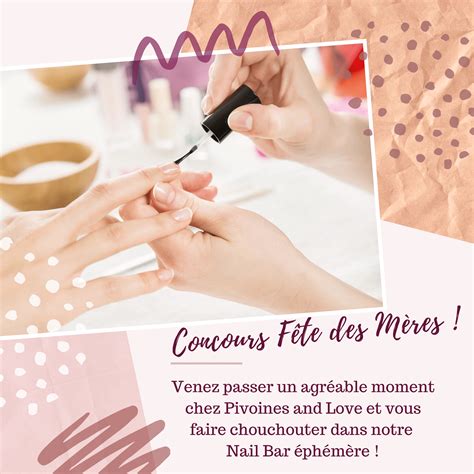 Retrouvez aussi des cartes, des textes et des idées cadeaux pour célébrer votre maman ! Nail Bar Ephémère pour la Fête des Mères ! | Pivoines and Love