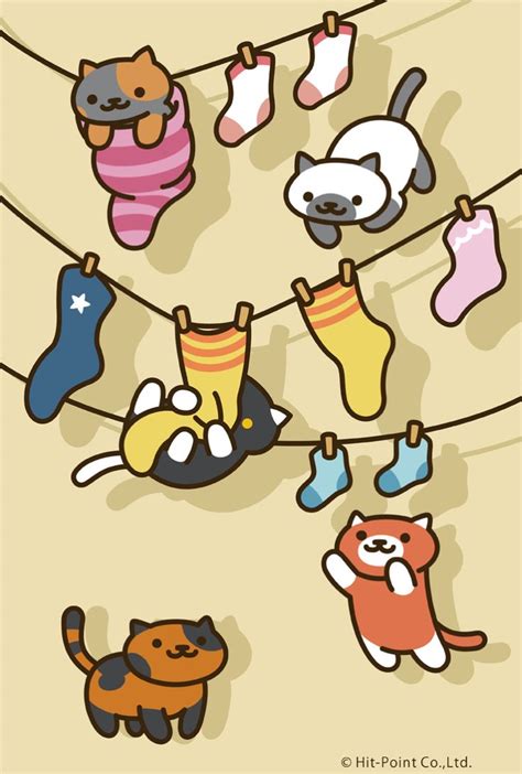 Getting pictures of them doesn't just fill up your album: Neko Atsume Wallpaper | Neko atsume, Kawaii cat