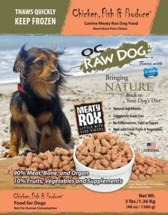 Menu foods is initiating a north american recall of dog and cat food manufactured in its cuts and gravy format. OC Raw Dog, LLC RECALLS one lot of Chicken, Fish & Produce ...