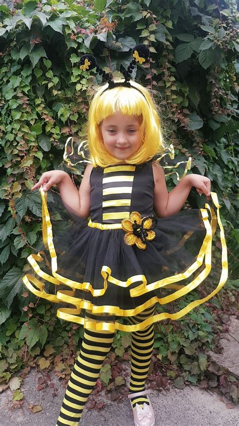 Bumble bee costume Bumble bee set Girl bumble bee outfit | Etsy in 2020 | Bumble bee costume ...