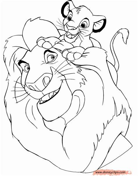 Free printable simba coloring page. Lion King Coloring Book Fresh the Lion King Coloring Pages ...