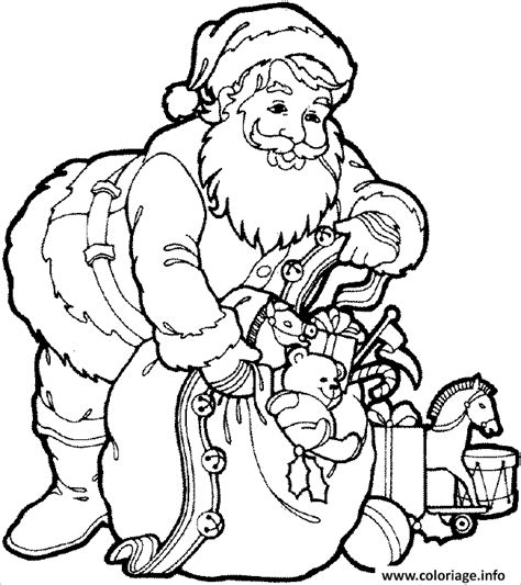 Pour créer vos décorations de noël, pour vous inspirer de l'esprit de noël mais surtout pour occuper nos chers. Coloriage Pere Noel 55 dessin