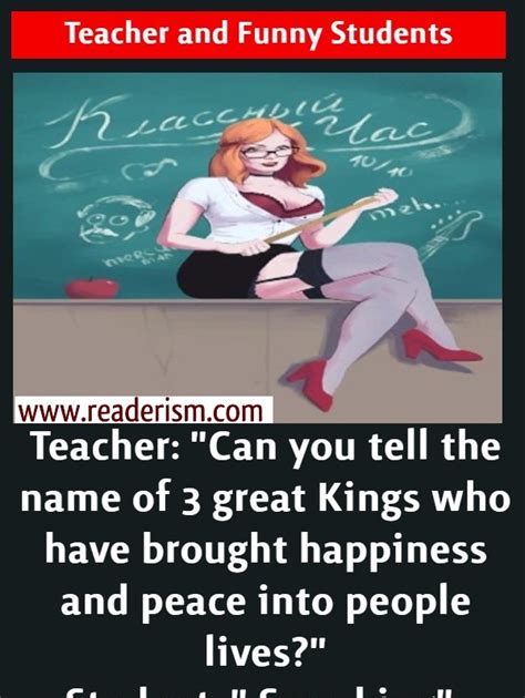 We had an exam in class today and afterwards. Teacher and Funny Students | Readerism.com: Read It Share It