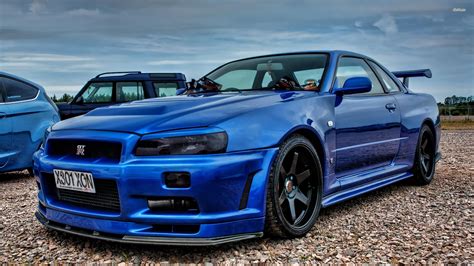 Nissan skyline gtr r34 black front grass tree gad p 34 fence. Nissan GTR R34 Wallpapers - Top Free Nissan GTR R34 ...