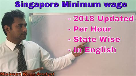 Usually jobs are classified into two categories: Singapore Minimum wage - 2018, Per Hour - YouTube