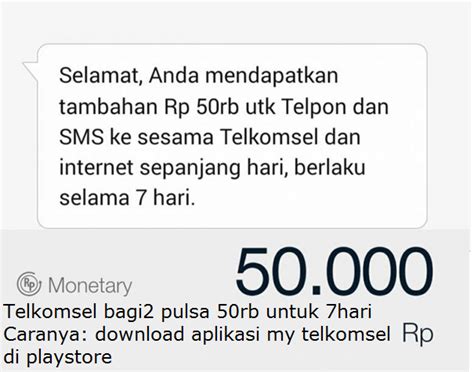 Siapa sih yang tidak mau pulsa gratis,? Pulsa 50rb Gratis dari Telkomsel ~ 1000 program