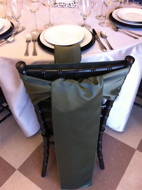 You can make your chairs even more beautiful. Olivino Lamour Chair Sashes on Black Chiavari Chairs ...