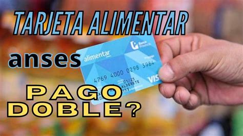 Por su parte, quienes cobran a través de la asignación universal por hijo y asignación universal por embarazo, el calendario de pago seguirá el miércoles. TARJETA ALIMENTAR ANSES PAGO DOBLE - YouTube