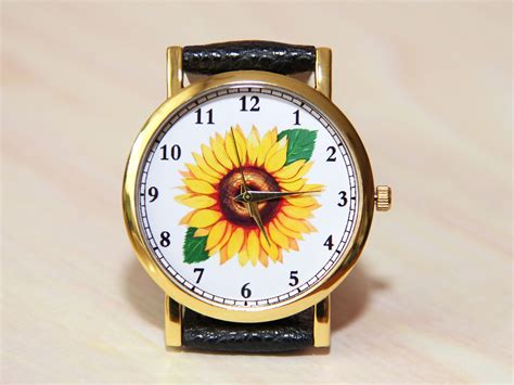 Watch sunflower flower watch female watch girls watch | Etsy | Flower watch, Handmade watch 