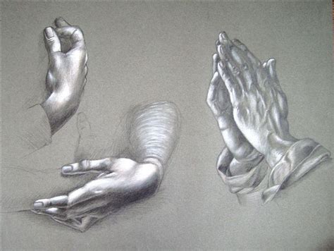 Léonard de vinci est un peintre, sculpteur, architecte et homme de science italien né à vinci en 1452 et mort à amboise en 1519. Mains(1) (Peinture), 50x60 cm par Alain Tchungui D'après Léonard de Vinci et Dürer Crayon pastel ...