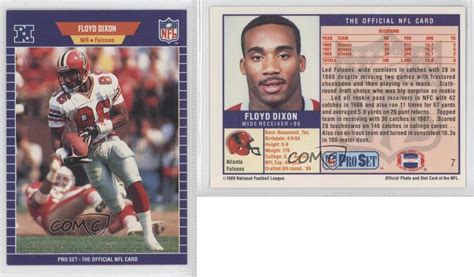 Series 1, empty 36 count wax pack box, excellent condition with top display panel perforations partially 1989 pro set football lot: 1989 Pro Set #7 Floyd Dixon Atlanta Falcons Football Card | eBay