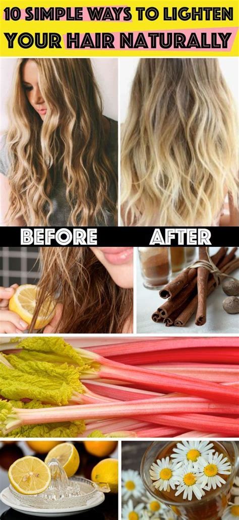 Natural ways to lighten dyed hair. Natural Ways To Lighten Your Hair | Lighten hair naturally ...