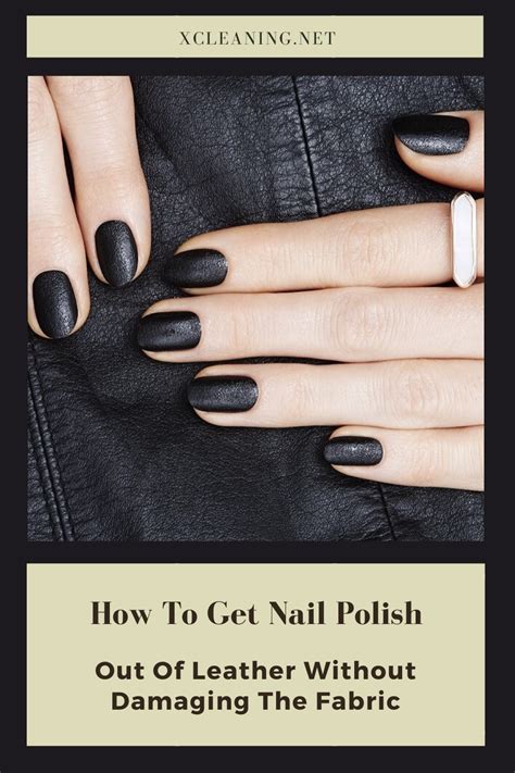 Did you spill nail polish on your clothes or carpet? How To Get Nail Polish Out Of Leather Without Damaging The ...