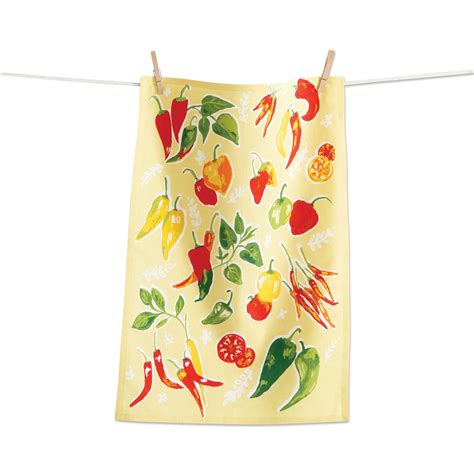 This dish hanger is a great way to add a decorative touch to your kitchen. Chilli Peppers Dishtowel | Spring & Summer 2020 | Dish ...