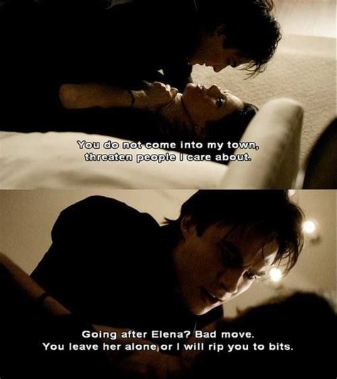 Because i love you! damon: Damon and Isobel. Damon protecting Elena. (With images) | Vampire diaries funny, Vampire diaries ...