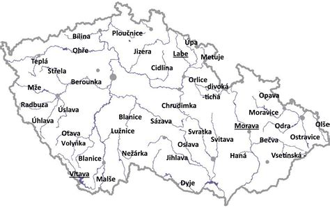 Podrobnosti najdeš u našich partnerů. Mapa české Republiky řeky | MAPA