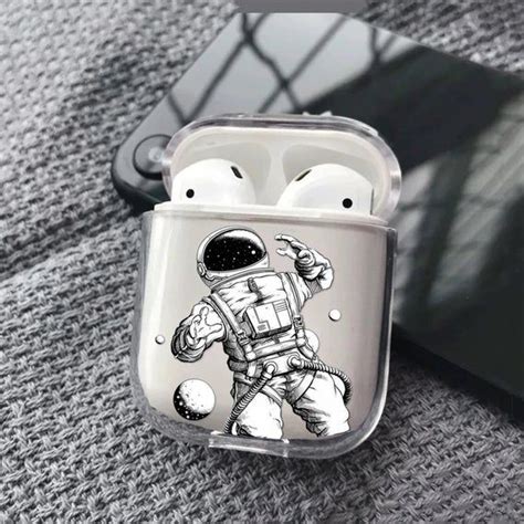 Depending on which iphone you have, haptic touch or 3d touch the volume bar when your airpods pro are connected and apple airpods, airpods pro and airpoods max work with iphone, apple watch, ipad and macs. Astronaut AirPods Case Spaceman Airpods Cover Holder For ...