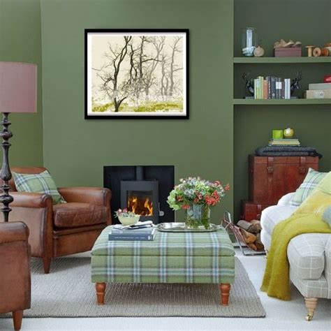 Maybe you would like to learn more about one of these? Forest green living room | Living room decorating ideas ...