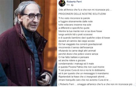 Ma da qualche giorno il cantautore più criptico della canzone italiana ha gettato in allarme i suoi moltissimi fan, data la diffusione della notizia: 'franco non ha l'alzheimer' - la famiglia battiato: 'e ...