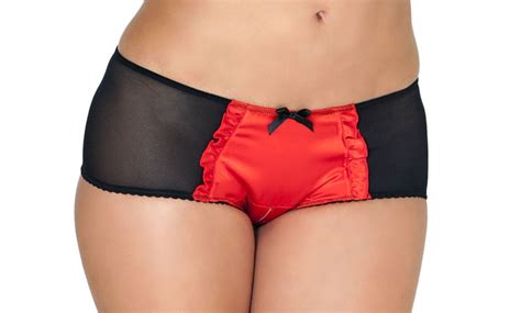Here's the lineart of the pic: René Rofé Crotchless Panties | Groupon Goods