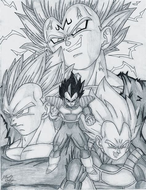 Click on the button below the picture! Another Vegeta drawing. Like always I used good old paper ...