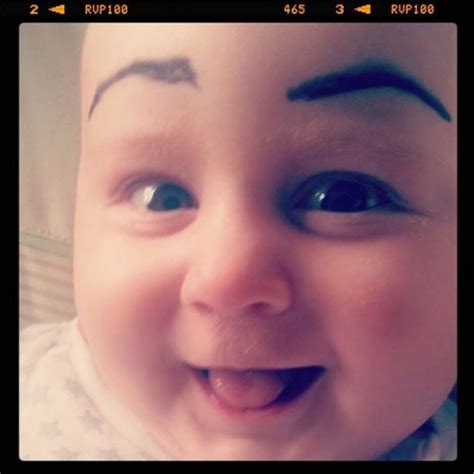 See more ideas about eyebrows, bad eyebrows, makeup fails. Babies With Funny Eyebrows - FunCage