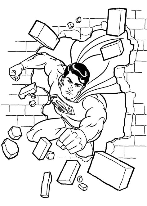 Click on the image you want to color, this will open page displaying large picture you selected. superman coloring pages - Free Large Images