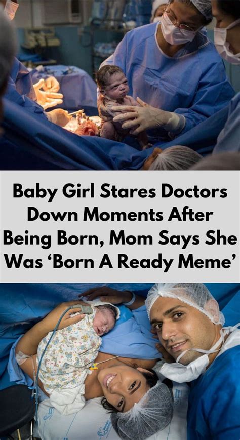 This item will be deleted. Baby Girl Stares Doctors Down Moments After Being Born ...