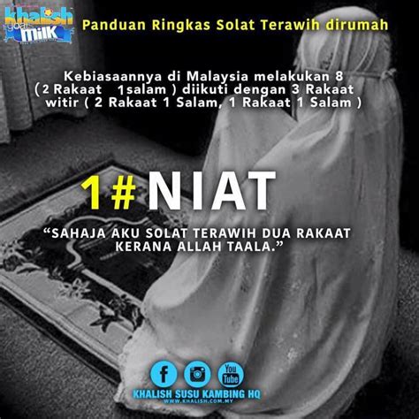 Dalam menjalankan salat tarawih terdapat dua pendapat mengenai jumlah rakaatnya. Panduan Ringkas Solat Terawih Di Rumah (Bersendirian ...