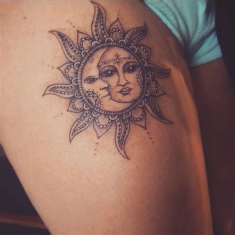 If the moon is between the sun and earth, we see only the dark side. Moon Tattoo Meaning | herinterest.com/