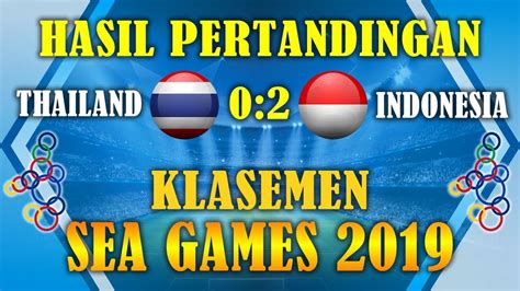 Laga thailand vs indonesia sudah selesai. Hasil Indonesia vs Thailand SEA GAMES 2019 Lengkap ...