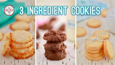 These simple few ingredient recipes will have you spending more time eating than tending the oven. 3 Ingredient Cookies: Three NEW Cookie Recipes! | Bigger ...