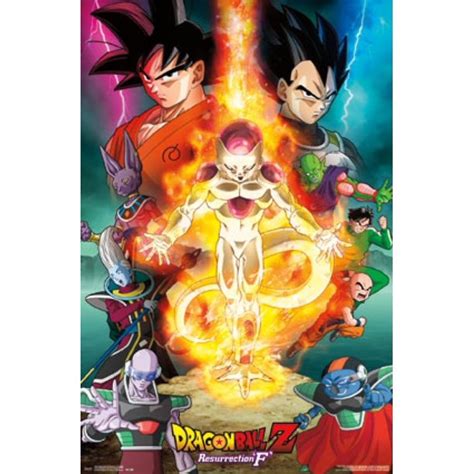 Dragon ball z tcg 1: Dragon Ball Z Resurrection F - One Sheet Laminated Poster Print (22 x 34) - Walmart.com ...