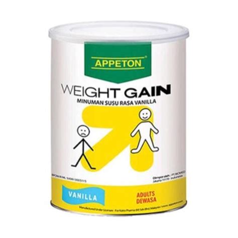 Did it by eating more, and trying to eat healthier, plus working out. 450Gr APPETON WEIGHT GAIN ADULT (Vanilla) | Shopee Indonesia