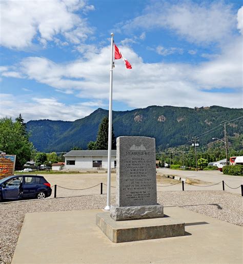According to the csrd, the leak was detected during routine maintenance at the sicamous district and recreation. Sicamous Cenotaph - Sicamous, BC - World War I Memorials ...